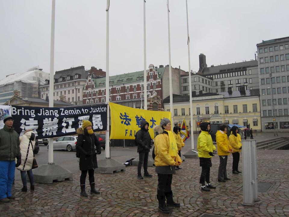 Image for article Finlandia: Dimostrazione sollecita il presidente della Cina a porre fine alla persecuzione del Falun Gong