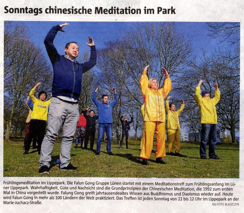 Image for article Europa: Ultimi eventi del Falun Gong
