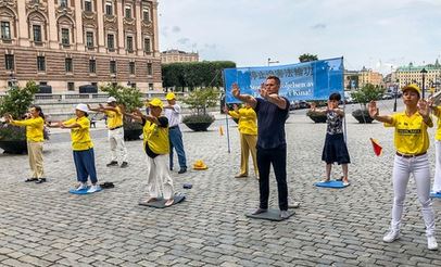 Image for article Stoccolma, Svezia: la polizia dice: «Dovresti praticare la Falun Dafa perché i praticanti sono sempre pacifici e calmi»