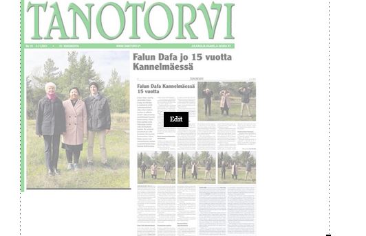 Image for article Kannelmäki, Finlandia: Informazioni sulla Falun Dafa nelle riviste popolari