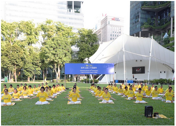 Image for article Singapore: I praticanti commemorano l’appello del 25 aprile e sensibilizzano sulla persecuzione in corso da parte del PCC