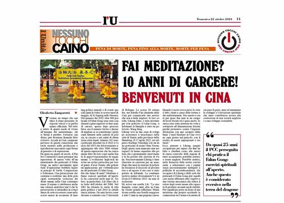 Image for article Ex membro del Parlamento italiano parla apertamente della persecuzione del Falun Gong in Cina