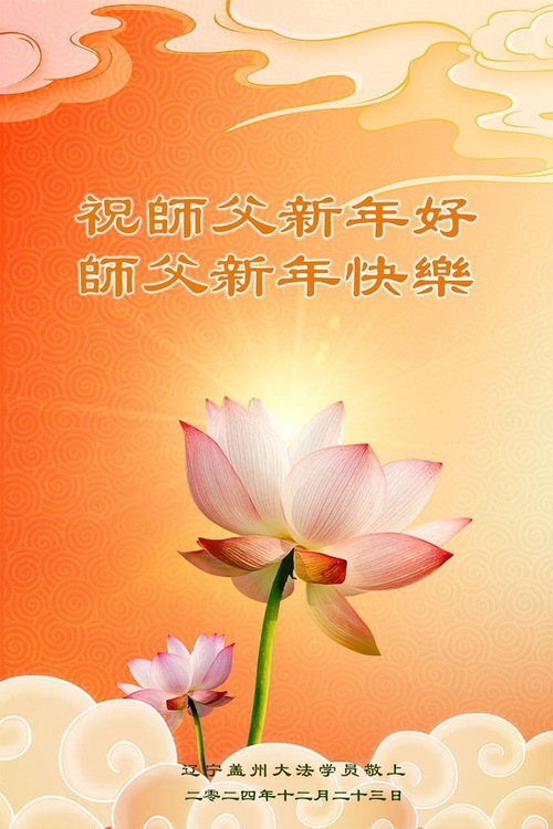 Image for article I praticanti della Falun Dafa della provincia del Liaoning augurano con rispetto al Maestro Li Hongzhi un felice anno nuovo (20 auguri)