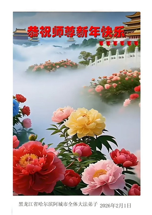 Image for article I praticanti della Falun Dafa della città di Harbin augurano rispettosamente al Maestro Li Hongzhi un Felice Anno Nuovo Cinese (111 auguri)