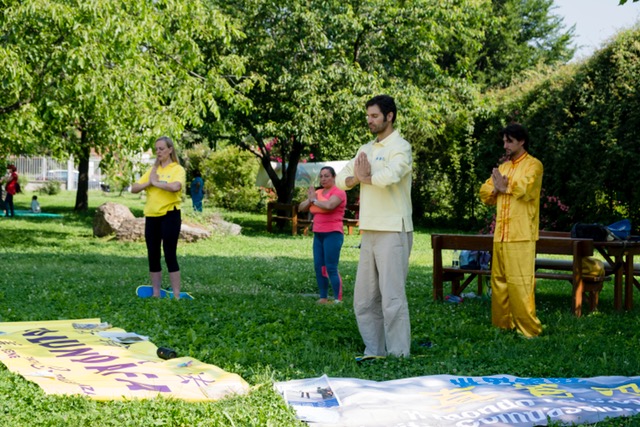 Image for article Italia, Cuneo: La Falun Dafa partecipa alla giornata delle Arti Marziali