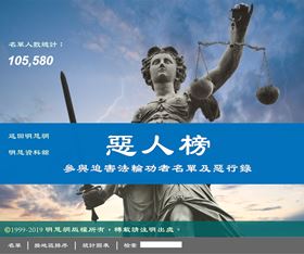 Image for article Minghui.org presenta un elenco di 105.580 nominativi di autori della persecuzione del Falun Gong
