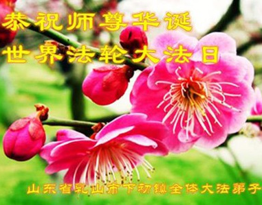 Image for article I praticanti della Falun Dafa provenienti dalla provincia dello Shandong celebrano la giornata mondiale della Falun Dafa e augurano rispettosamente al Maestro un buon compleanno (18 cartoline) 