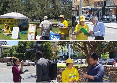 Image for article Adelaide, Australia: La gente ringrazia la Falun Dafa per aver portato un messaggio di speranza