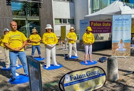 Image for article Visby, Svezia: I praticanti sensibilizzano sulla persecuzione del Falun Gong in Cina 