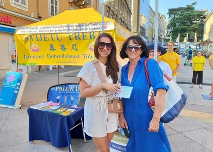 Image for article Croazia: Attività in due città per protestare contro la persecuzione della Falun Dafa da parte del regime comunista cinese