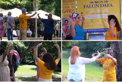 Image for article Porto Rico: i visitatori al Festival del risveglio olistico sono felici di conoscere la Falun Dafa 