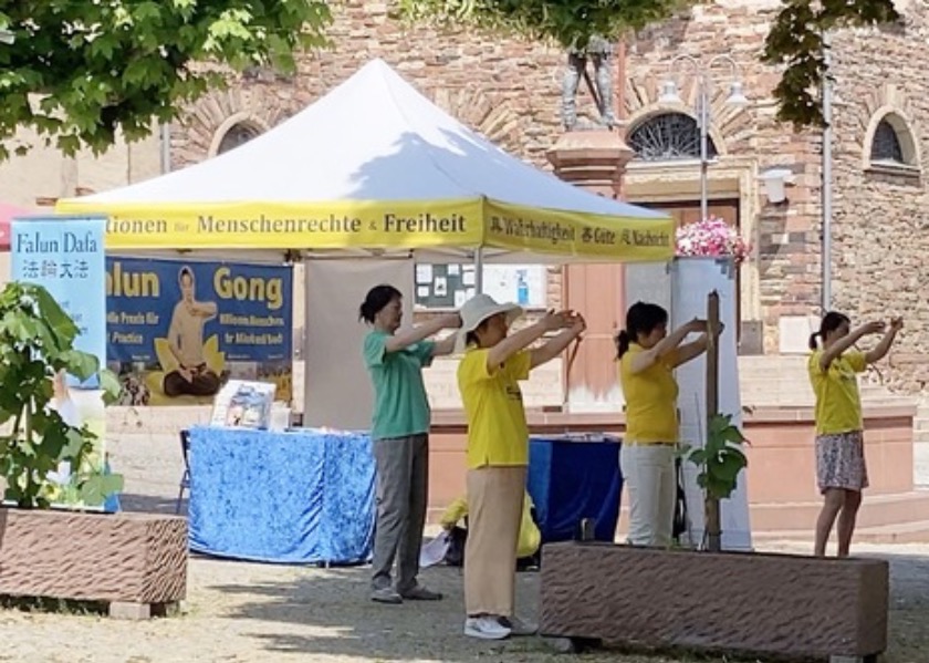 Image for article Germania: Introduzione alla Falun Dafa vicino al fiume Reno