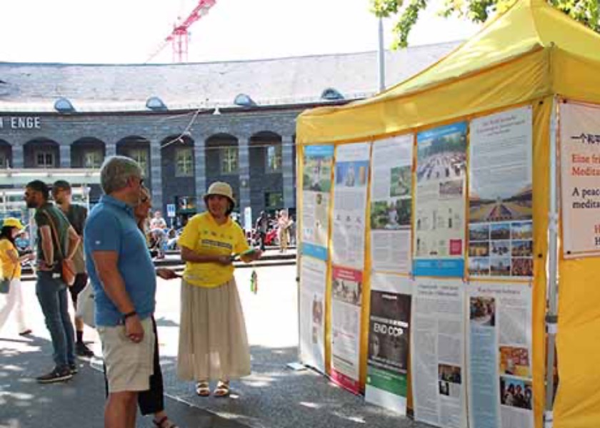 Image for article Residente a Zurigo: È molto importante diffondere la verità sulla Falun Dafa