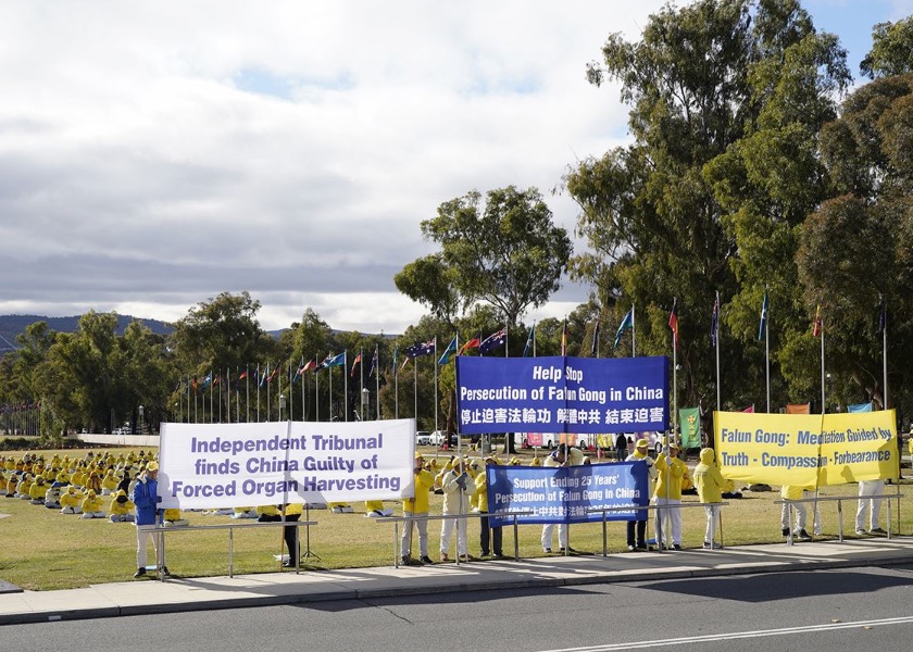 Image for article Canberra, Australia: Manifestazione per i 25 anni di persecuzione