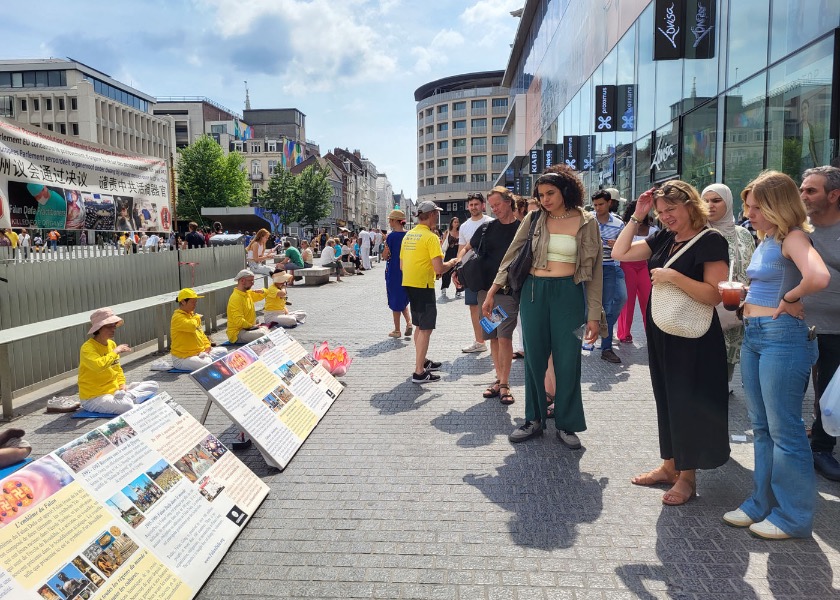 Image for article I praticanti del Falun Gong in Belgio organizzano attività per celebrare i 25 anni di persecuzione