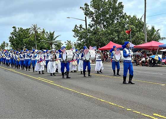 Image for article Guam: La Banda Musicale Tian Guo è ben accolta alla parata per l'80° Giorno della Liberazione