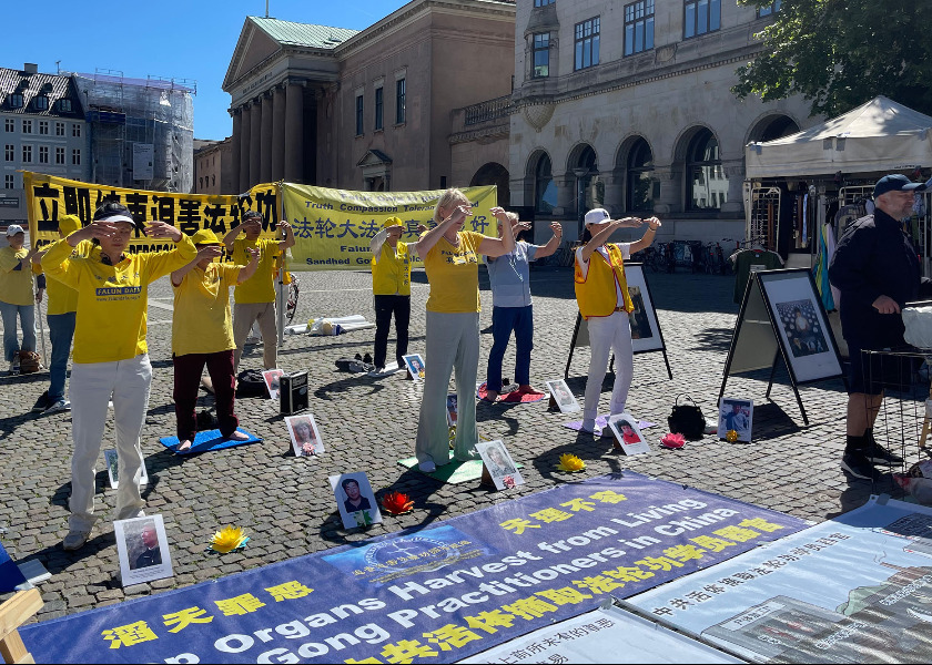 Image for article Danimarca: I praticanti chiedono la fine della persecuzione della Falun Dafa da parte del PCC durante gli eventi a Copenhagen