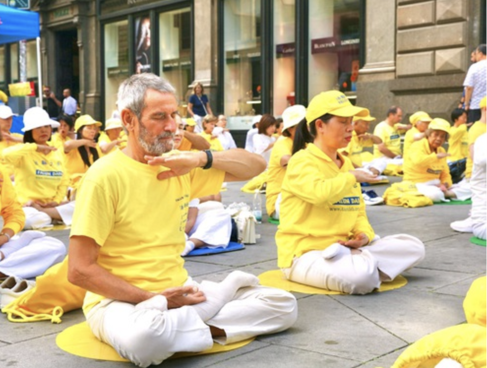 Image for article Vienna, Austria: Una coppia israeliana ispirata dopo aver osservato le dimostrazioni pacifiche dei praticanti della Falun Dafa