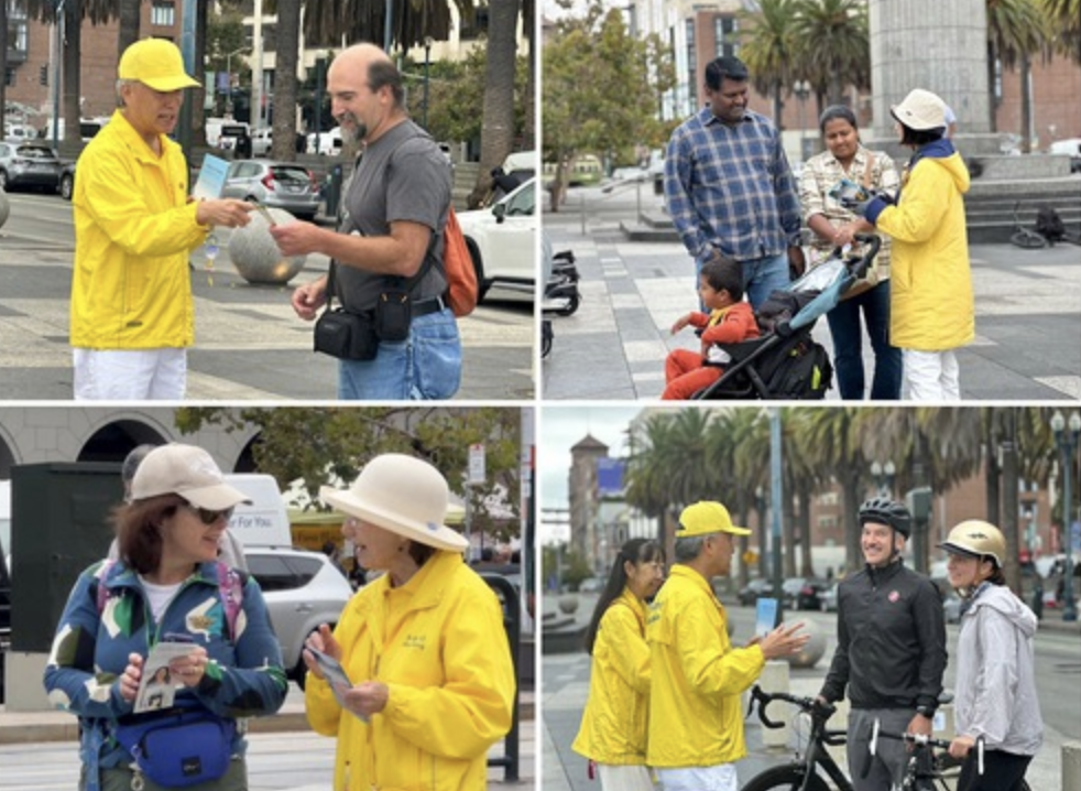 Image for article San Francisco, California: Turisti imparano a conoscere la Falun Dafa nel fine settimana del Columbus Day