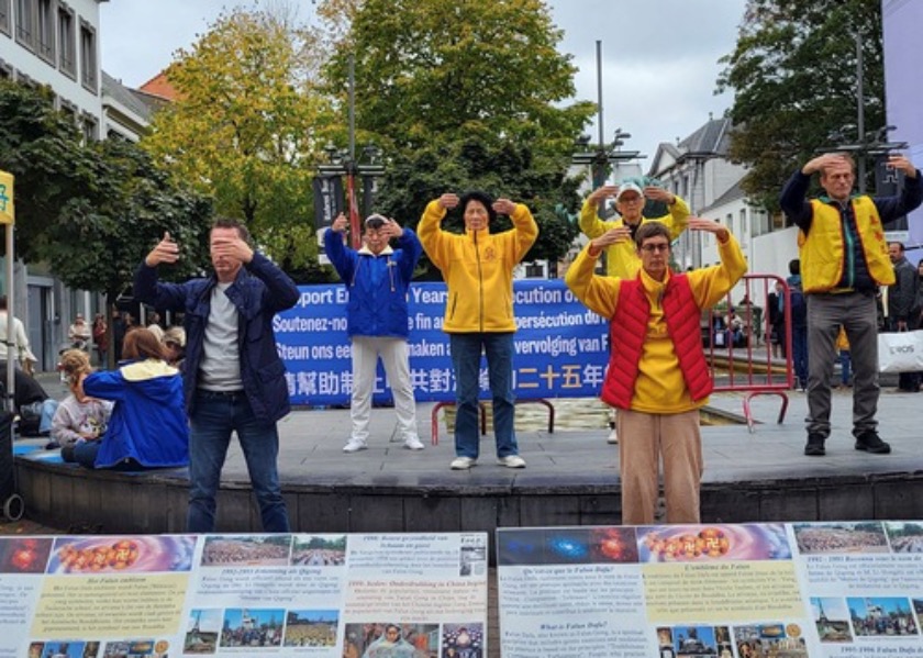 Image for article Anversa, Belgio: I praticanti della Falun Dafa sensibilizzano e ottengono il sostegno pubblico