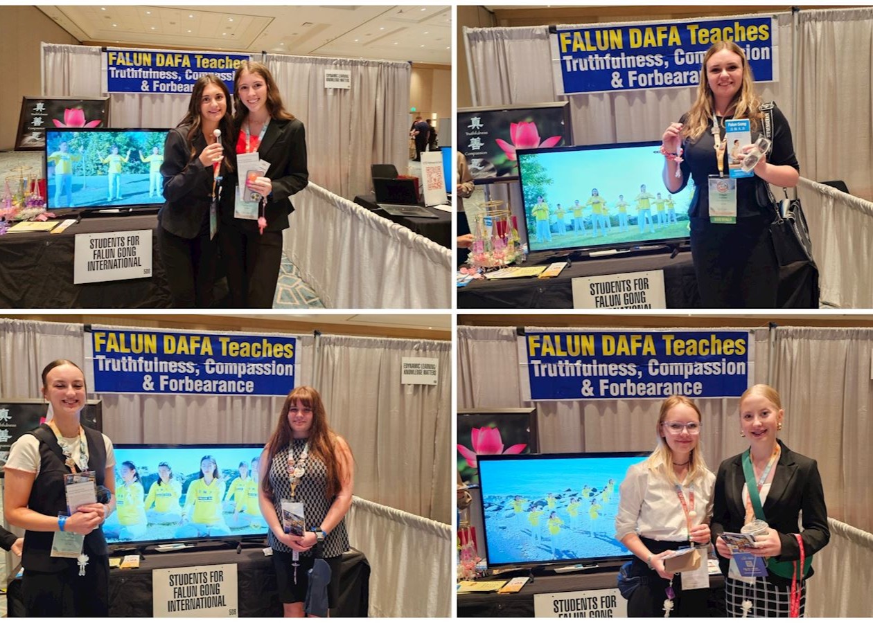 Image for article Orlando, Florida: I partecipanti alla Conferenza Nazionale sulla Leadership della BPA si iscrivono ai corsi del Falun Gong