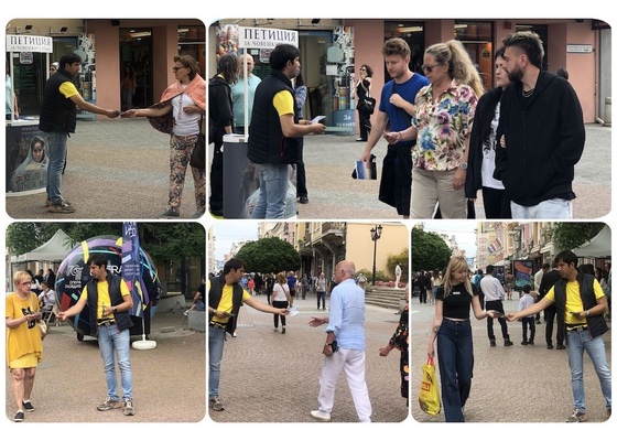 Image for article Bulgaria: Il pubblico sostiene la Falun Dafa durante un evento a Plovdiv