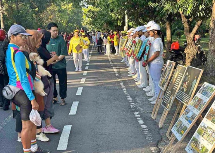 Image for article Bali, Indonesia: Raduno per chiedere la fine della persecuzione del Falun Gong, che perdura da 26 anni