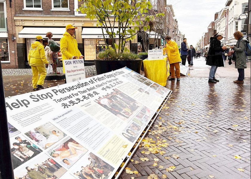 Image for article La gente scopre la Falun Dafa durante un evento nei Paesi Bassi