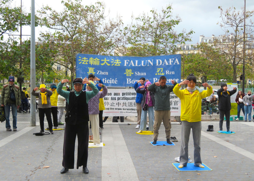 Image for article Parigi, Francia: Appello per la fine della persecuzione perpetrata dal regime cinese