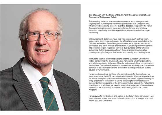 Image for article Regno Unito: Membri del Parlamento esprimono sostegno al Falun Gong nella Giornata dei diritti umani
