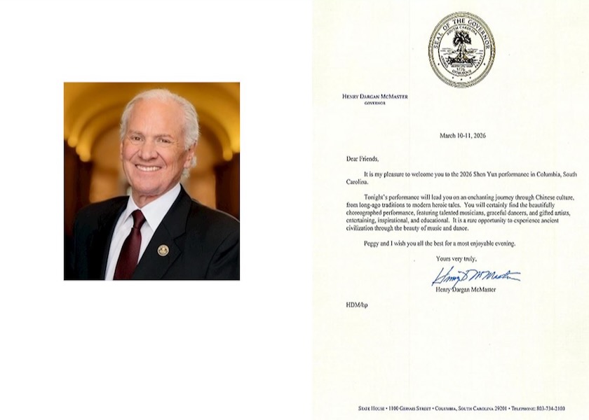 Image for article Carolina del Sud: Il governatore, il sindaco e i rappresentanti eletti hanno rilasciato proclami per elogiare e congratularsi con Shen Yun Performing Arts