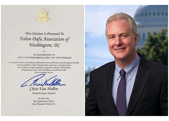 Image for article Il senatore statunitense ha emanato un proclama per celebrare il 20° anniversario della Shen Yun Performing Arts