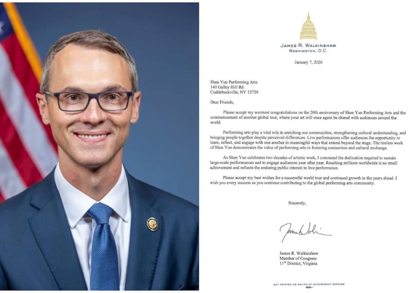 Image for article Virginia: Deputati, membri del parlamento statale e sindaci rendono omaggio a Shen Yun prima degli spettacoli a Norfolk