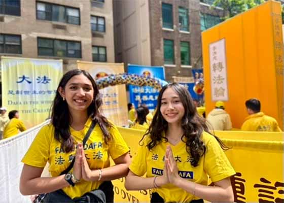 Image for article New York: Giovani praticanti della Falun Dafa hanno espresso gratitudine al Maestro Li