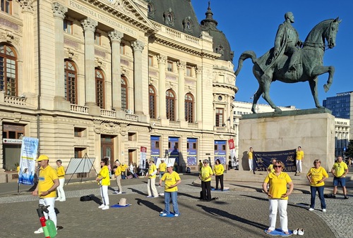 Image for article Romania: i praticanti della Falun Dafa organizzano eventi per presentare la pratica