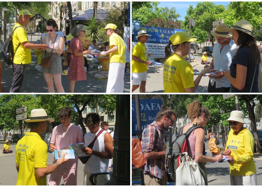 Image for article I parigini esprimono il loro sostegno durante la manifestazione per chiedere la fine della persecuzione del Falun Gong, che continua da 27 anni