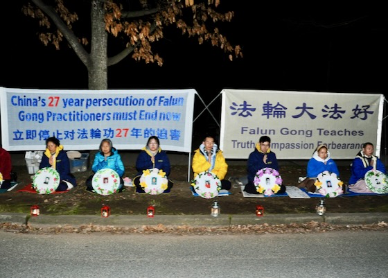 Image for article Canberra: Veglia a lume di candela all'Ambasciata cinese per commemorare i 27 anni di protesta pacifica contro la persecuzione
